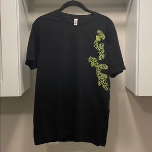 Black T Shirt with Green Hops from The Alchemist